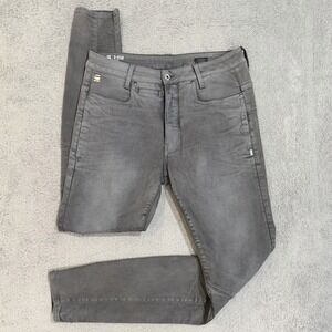 G Star Raw Staq 3D Slim Jeans 35x34 Distressed Dirty Wash Heavyweight Denim READ